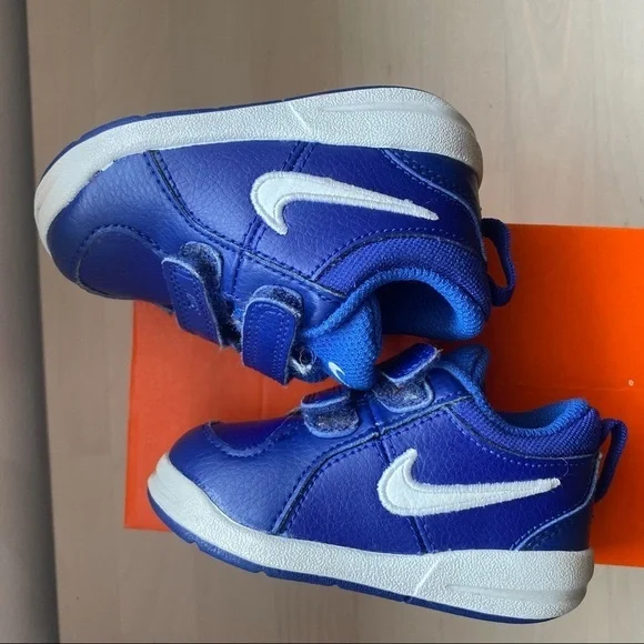 Nike Baby Boys Pico Sneakers Blue Straps 4C