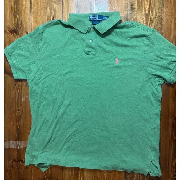 Polo Ralph Lauren Men’s XL Green Polo‎ Shirt Short Sleeve Pony Logo