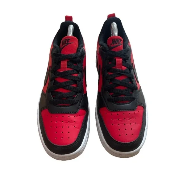 Nike Court Borough Recraft Low Red Black GS Size 5Y