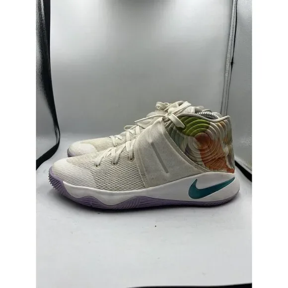 Nike Kyrie 2 GS Easter 826673–105‎ White Jade Lilac Spring Summer Sneaker 7Y