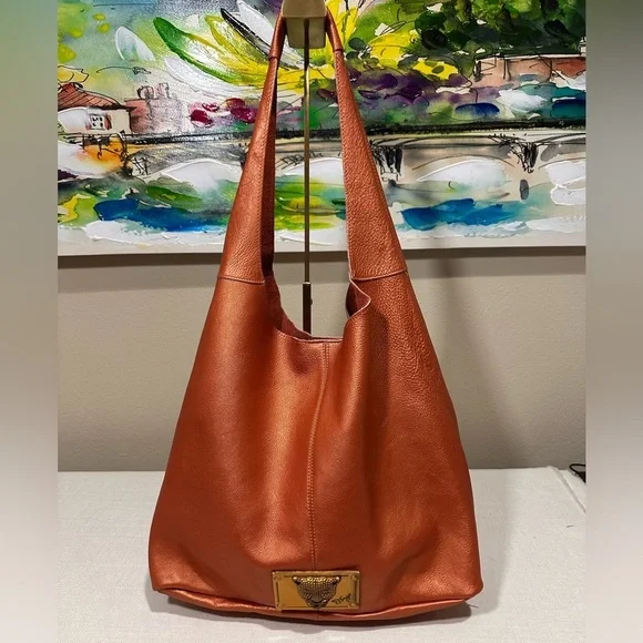 Sharif Orange Hobo Bag