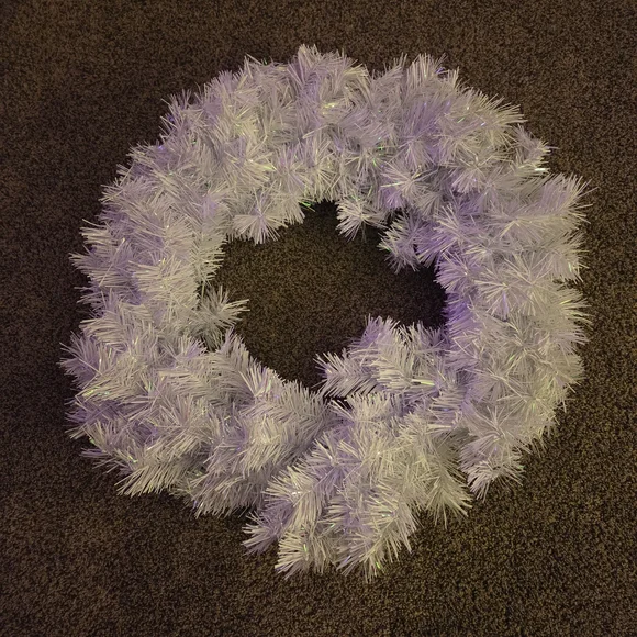 Iridescent White Holiday Wreath