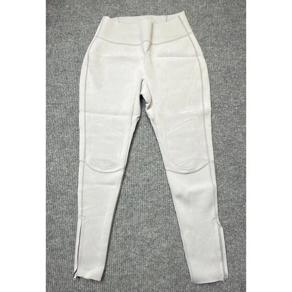 SKIMS Women Size XL Sport Swim Long Pants Chrome Gray SW-PNT-0073 NEW