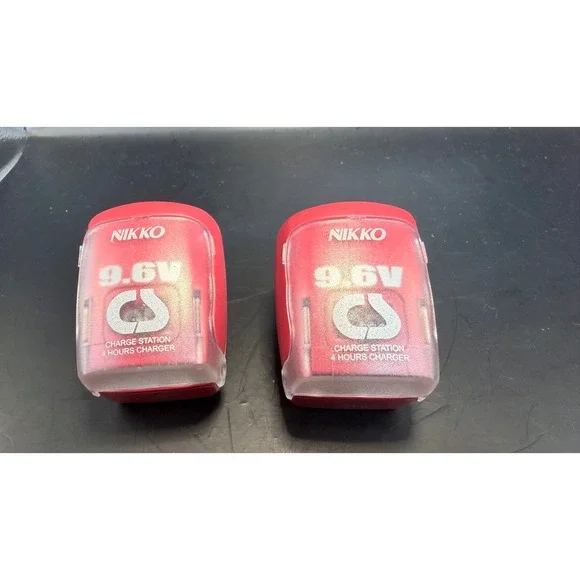Nikko 9.6V Charge Station‎ 4 Hours Charger BT-1220-U7 Red RC Battery Wall Plug