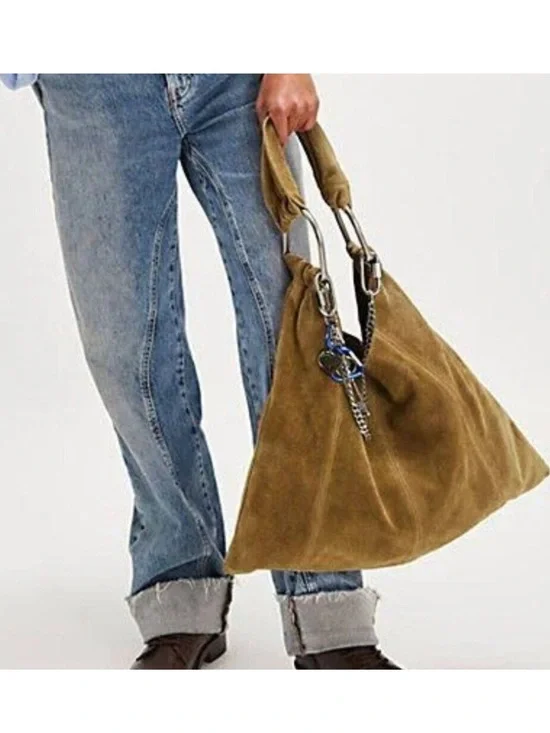 Free People Bobbi Slouch Suede Tote
