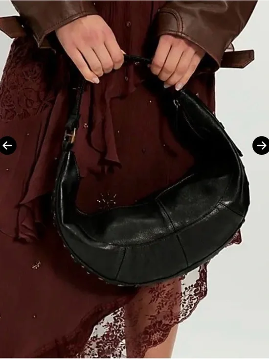 Free People Stellar Leather Shoulder Bag 🔥