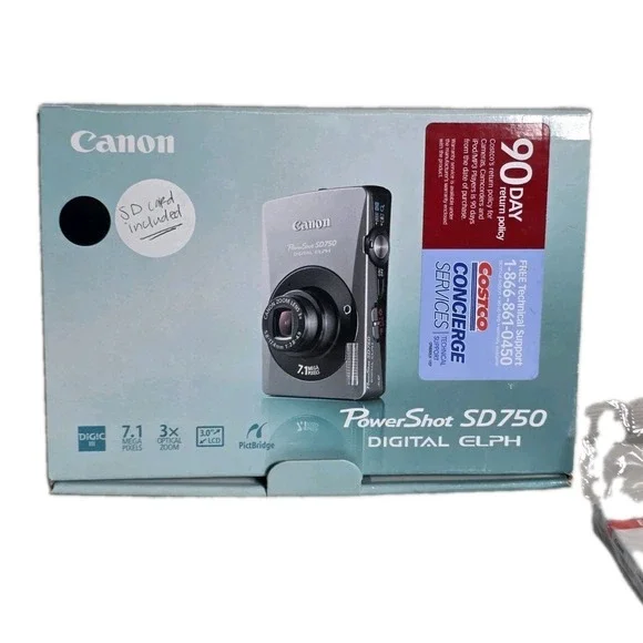 Canon PowerShot Digital ELPH Silver SD750 Digital Camera Battery Charger SD