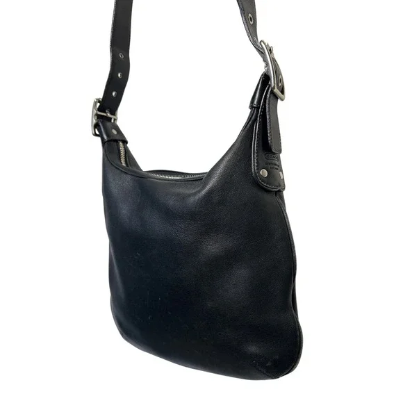 VTG Coach Soho Crossbody Purse w Shoulder Strap Black‎ Leather 11