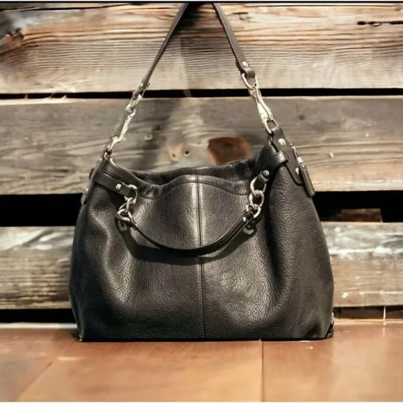 Black Coach Brooke Hobo Bag #F16618