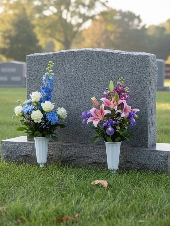 Sympathy Flower Vase Funeral Celebration Of Life Stakes Pack2 NEW Final Sale