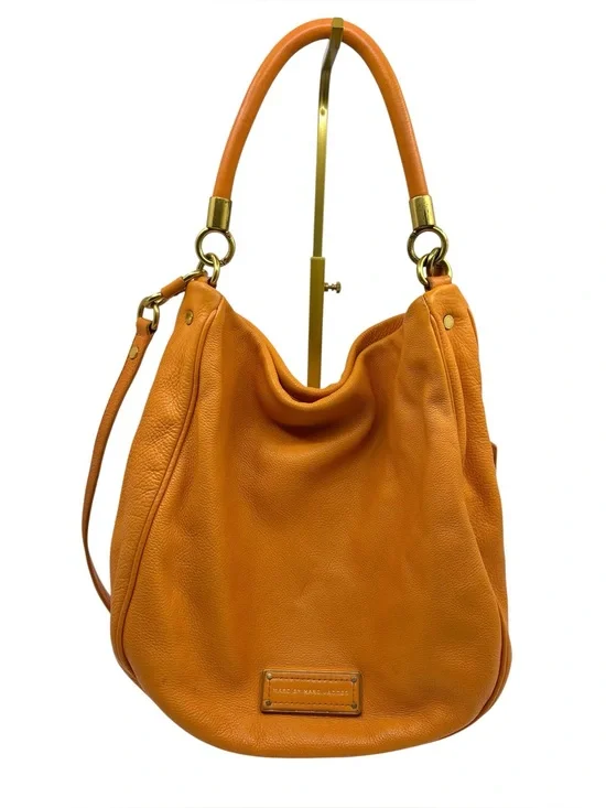 Vintage Marc By Marc Jacobs orange leather hobo bag with crossbody strap