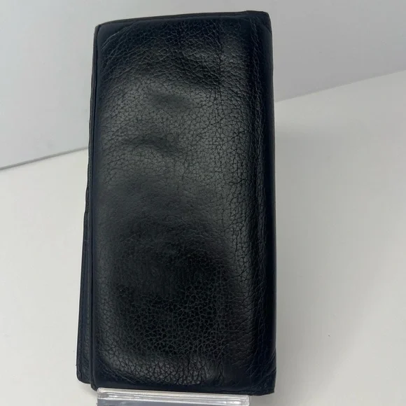 🖤Dior HOMME Black Pebbled Leather Mens Signature Logo Long Wallet‎ RARE!!!! 🖤