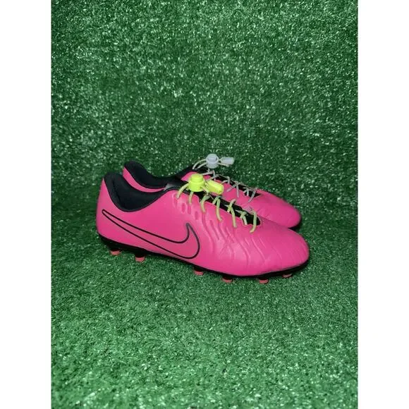 Nike Tiempo‎ Legend Club FG Kids Size 6Y Pink Black Soccer Cleats DV4352-600
