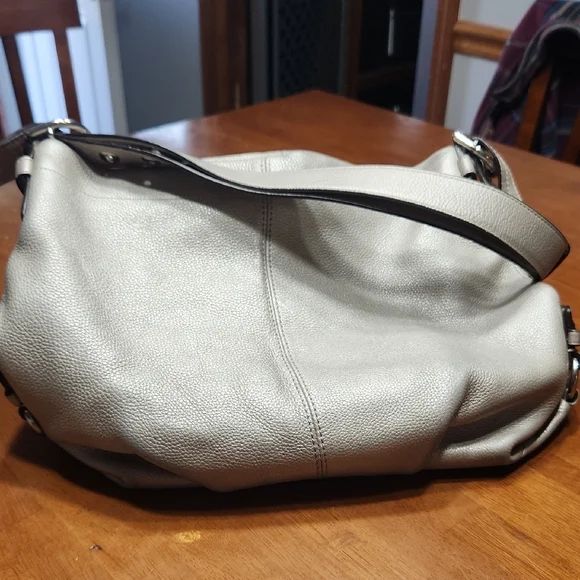 Coach Champagne Gold Pebbled leather  Hobo Bag, Vintage