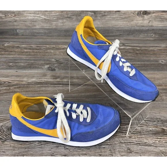 Nike Waffle Trainer 2 Size 6.5Y Medium Blue University Gold‎  DC6477-402