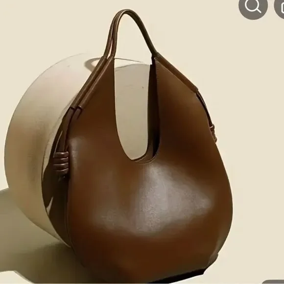 Amazon Elegant Brown PU Shoulder Bag
