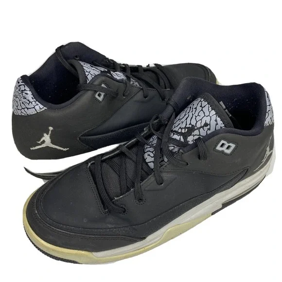 Nike AIR JORDAN FLIGHT ORIGIN 3 Boys Size‎ 7Y Gray Black 820246-020