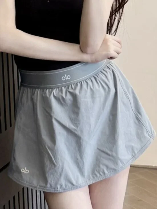 Alo Yoga S·M Match Point Tennis Skirt Grey NWT - Summer Hot Selling🤍🥰