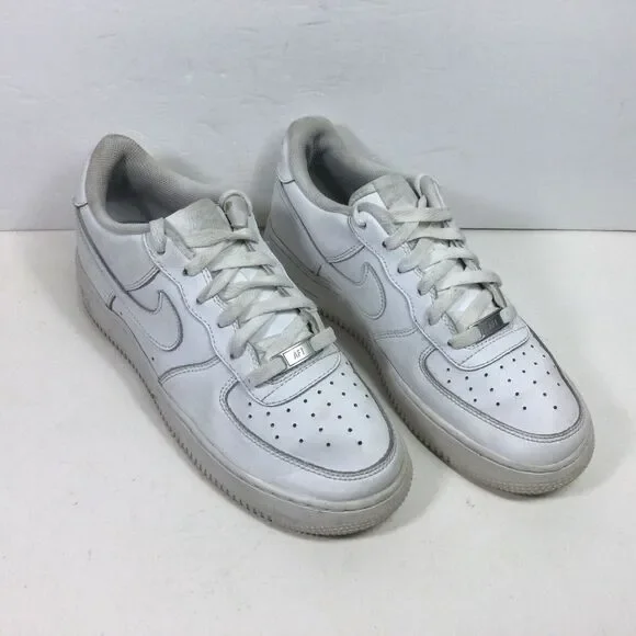 Nike Air Force 1‎ Sneakers Men Boys Size 7Y 314192-117 Triple White Casual Shoes