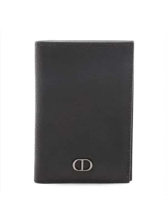 Dior Cd Icon Leather Card Case Black #290351D39B