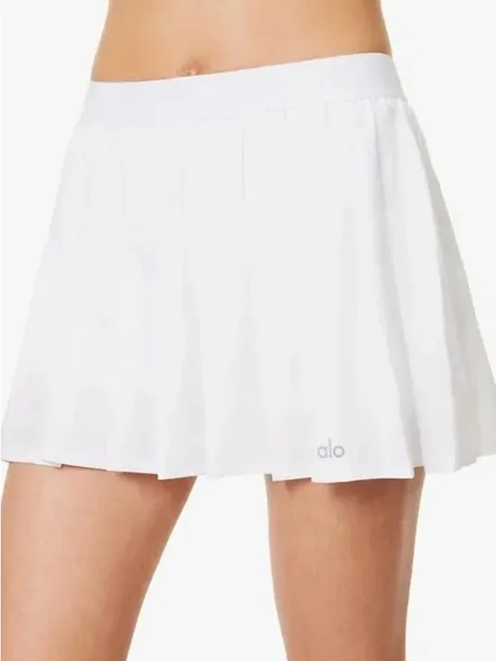 ALO Yoga White tennis skirt