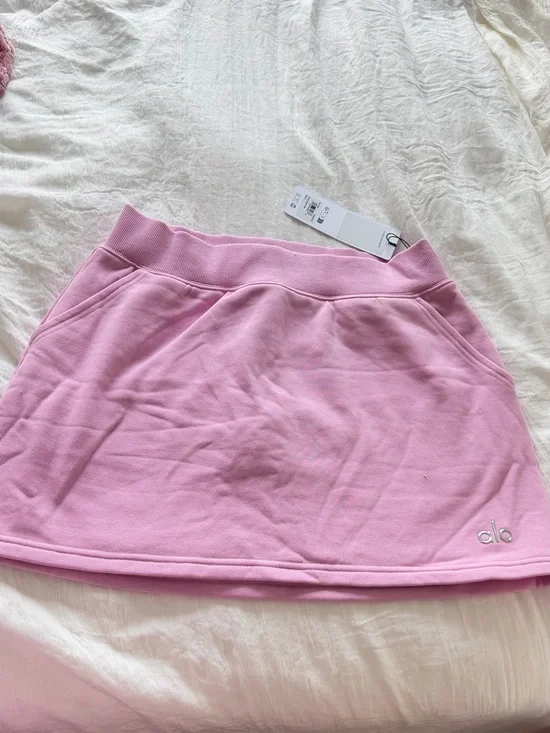 ALO CANDY HEART PINK SKIRT