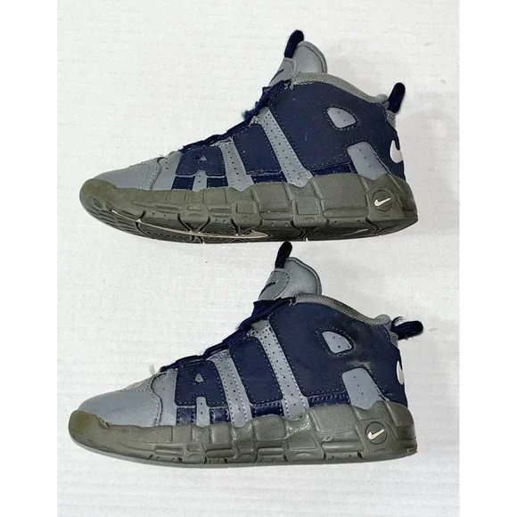 Nike Air More Uptempo TD Sneakers 10C‎ Georgetown Hoyas Gray Blue DM3319-009 M