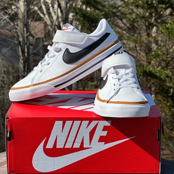 Nike Unisex Toddler Court Legacy Low White Casual Sneaker Youth 1Y 2Y 3Y NEW