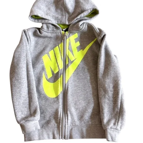 Nike Boys‎ Gray Sweat Jacket Size 4 Toddler