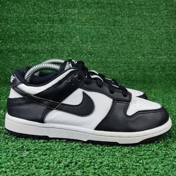 Nike Sneakers Kids 2Y Black White Dunk Low Panda CW1588-100 Low Top Leather