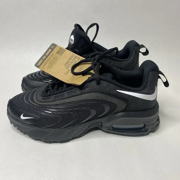 Nike Air Max IF2622-002‎ Black White Kids Sneaker 4.5Y Comfort Athletic Casual