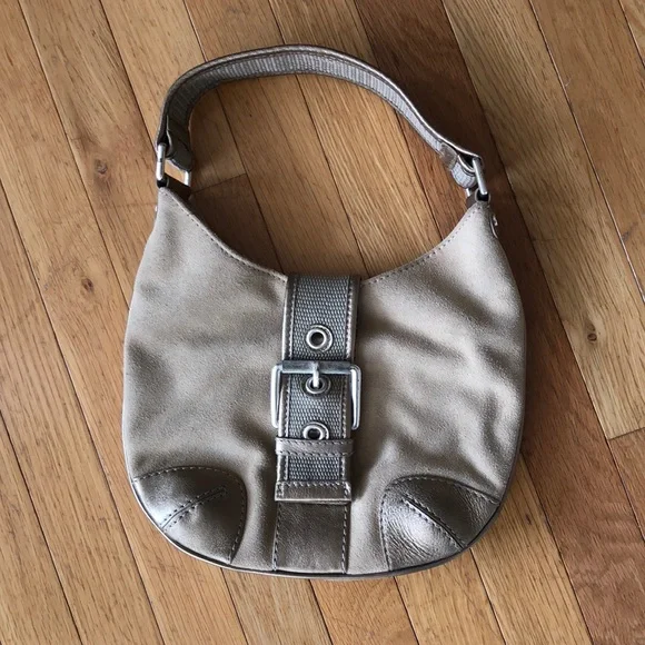 Vintage MICHAEL Michael Kors women’s Essex hobo bag TAN suede