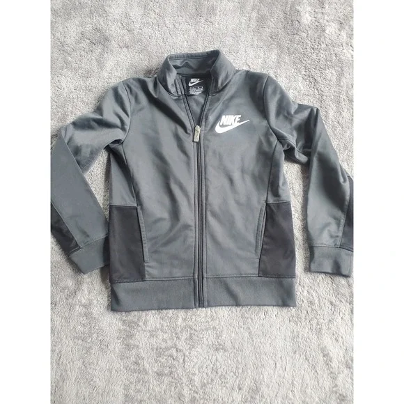 Boy's Nike Black/Gray  Track Jacket - Size 7
