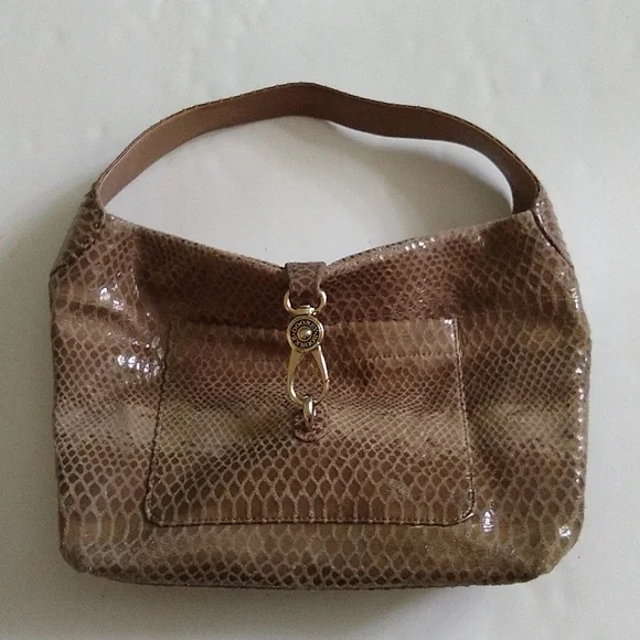 Dooney‎ & Bourke Logo Lock hobo sac shoulder bag purse