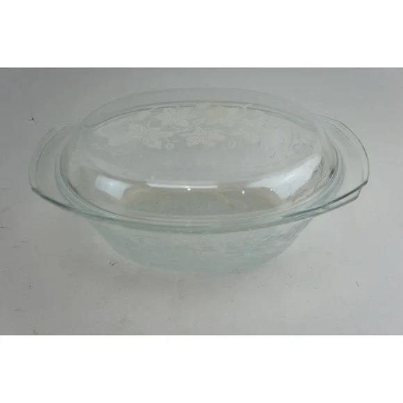 Pyrex Casserole Dish Princess House Fantasia 3qt Casserole Dish‎ + Lid Floral GC