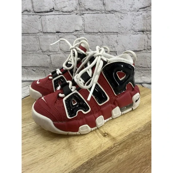 Nike Air More Uptempo  Bulls' Varsity Red/White/Black DB2874-600 Kid's‎ US 10.5C
