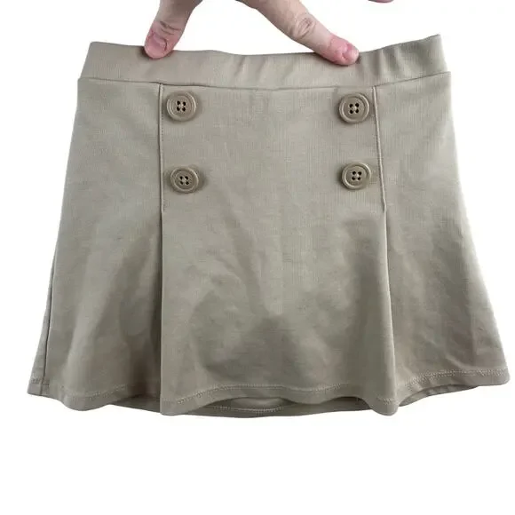 The Children’s Place Khaki Skort Uniform Girls 5T School Skirt