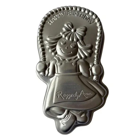 Vintage 1981 Wilton‎ Raggedy Ann Happy Birthday Jumping Rope Cake Pan 502-3797