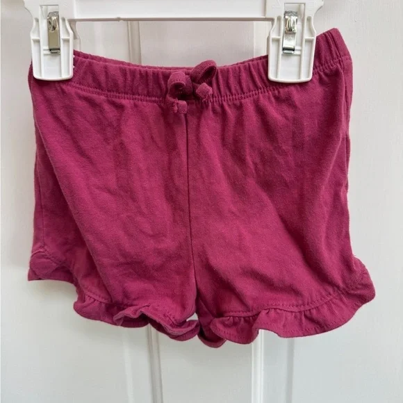 The Children's Place 18-24M Mauve Ruffle Hem Soft Shorts