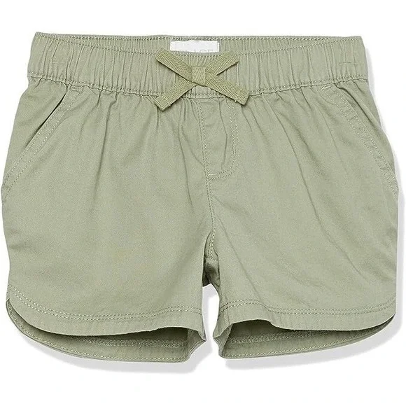 The Children's Place Girls' Slim Pull on Shorts - Misty Glen (Green) - Size 5