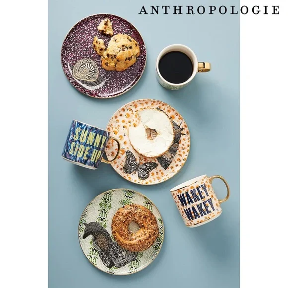 Anthropologie Sunny Side Up Gisele Mug