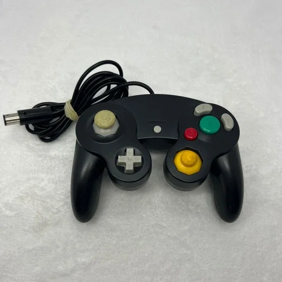Aftermarket GameCube Controller Wired Unbranded Gamepad Kids Black Gaming  Video
