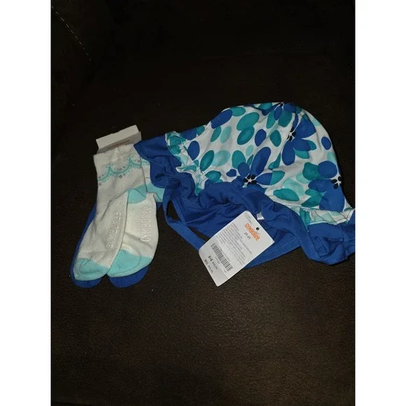 Gymboree seaside stroll hat socks size 2t 3t nwt