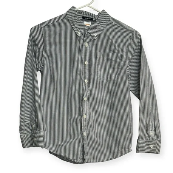 Gymboree‎ Blue and White Striped Shirt M7/8
