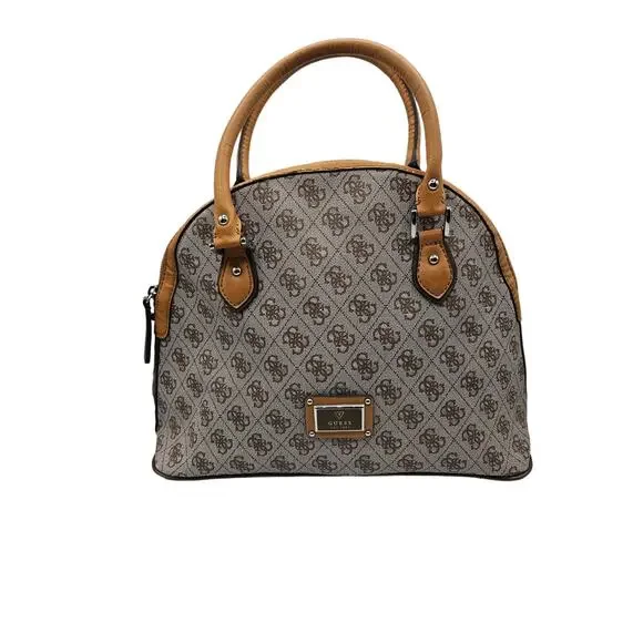 Guess by Marciano Women's Satchel‎ Purse Handbag Tan Brown EUC