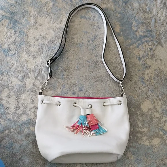 Candie's Faux Leather Tassel Lined Shoulder Bag Pocketbook