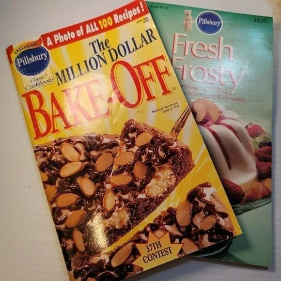 Pillsbury The Million Dollar BAKE-OFF 2 Cookbooks
