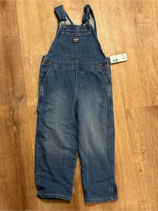 OshKosh B'gosh Classic Denim Overalls NWT 5T