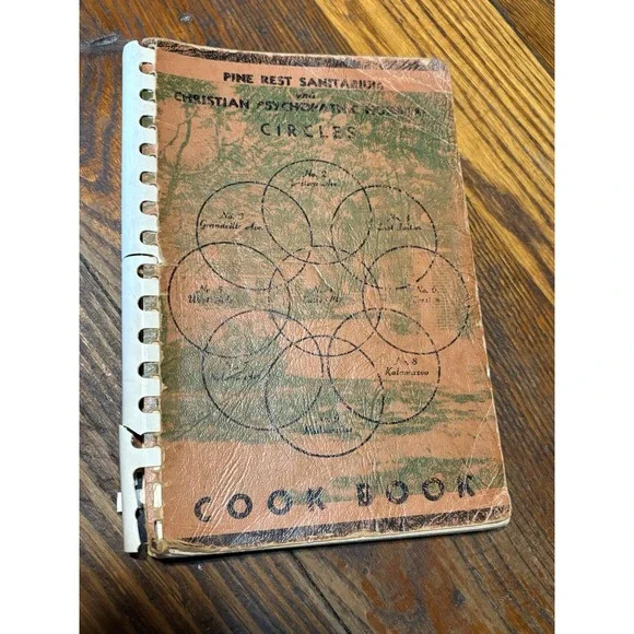 Pine Rest Sanitarium Psych Hospital COOKBOOK Grand Rapids Kalamazoo MI 1949