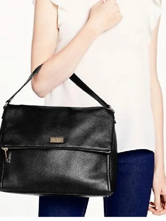 Kate Spade Highland Place Medium Maria Black Pebble Leather Bag